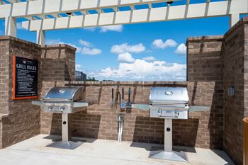 Stainless steel grilling stations